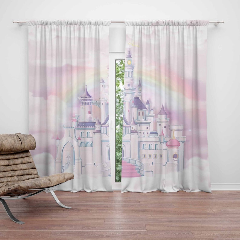 Princess Castle Nursery Curtai - đánh giá và giá Baby Nursery Blackout Curtains