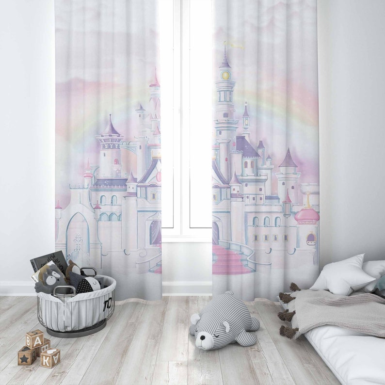 Princess Castle Nursery Curtai - đánh giá và giá Baby Nursery Blackout Curtains