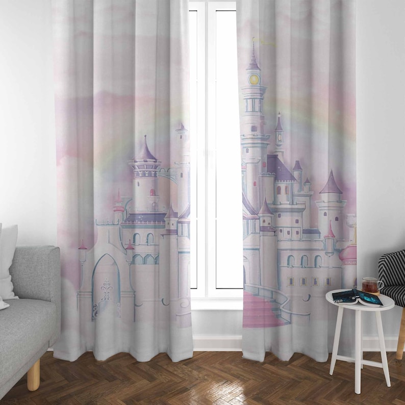 Princess Castle Nursery Curtai - đánh giá và giá Baby Nursery Blackout Curtains