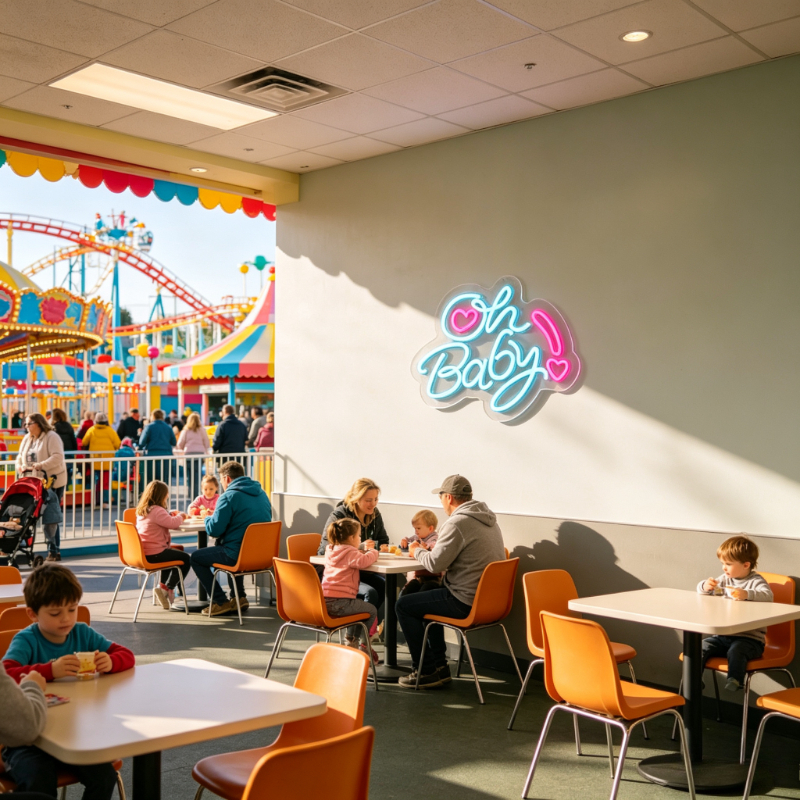 Oh Baby Neon Sign LED Wall Art - đánh giá và giá Baby Nursery Pink