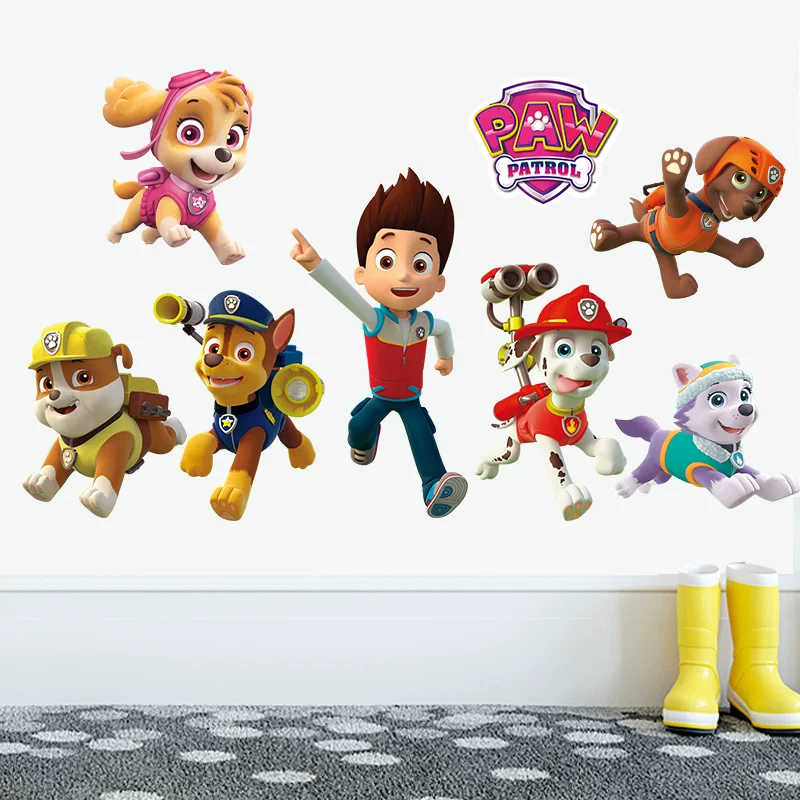 Cartoon Pawed Patrol Wall Stic - đánh giá và giá Baby Nursery Wall Mural