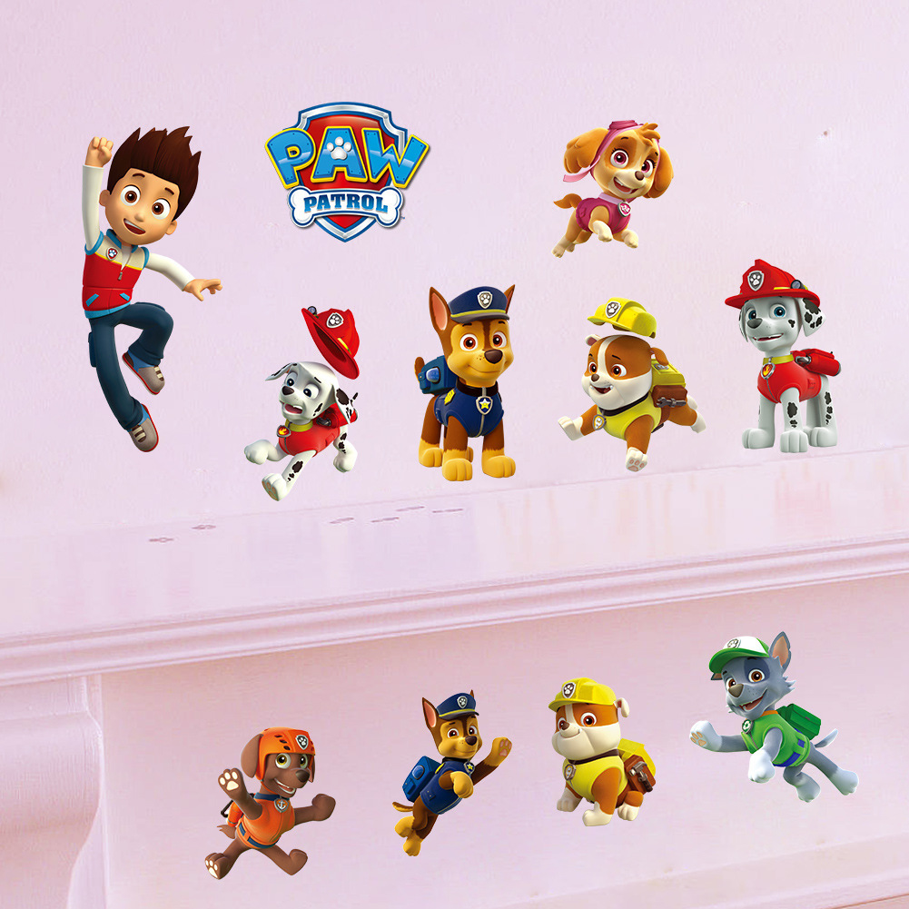 Cartoon Pawed Patrol Wall Stic - đánh giá và giá Baby Nursery Wall Mural