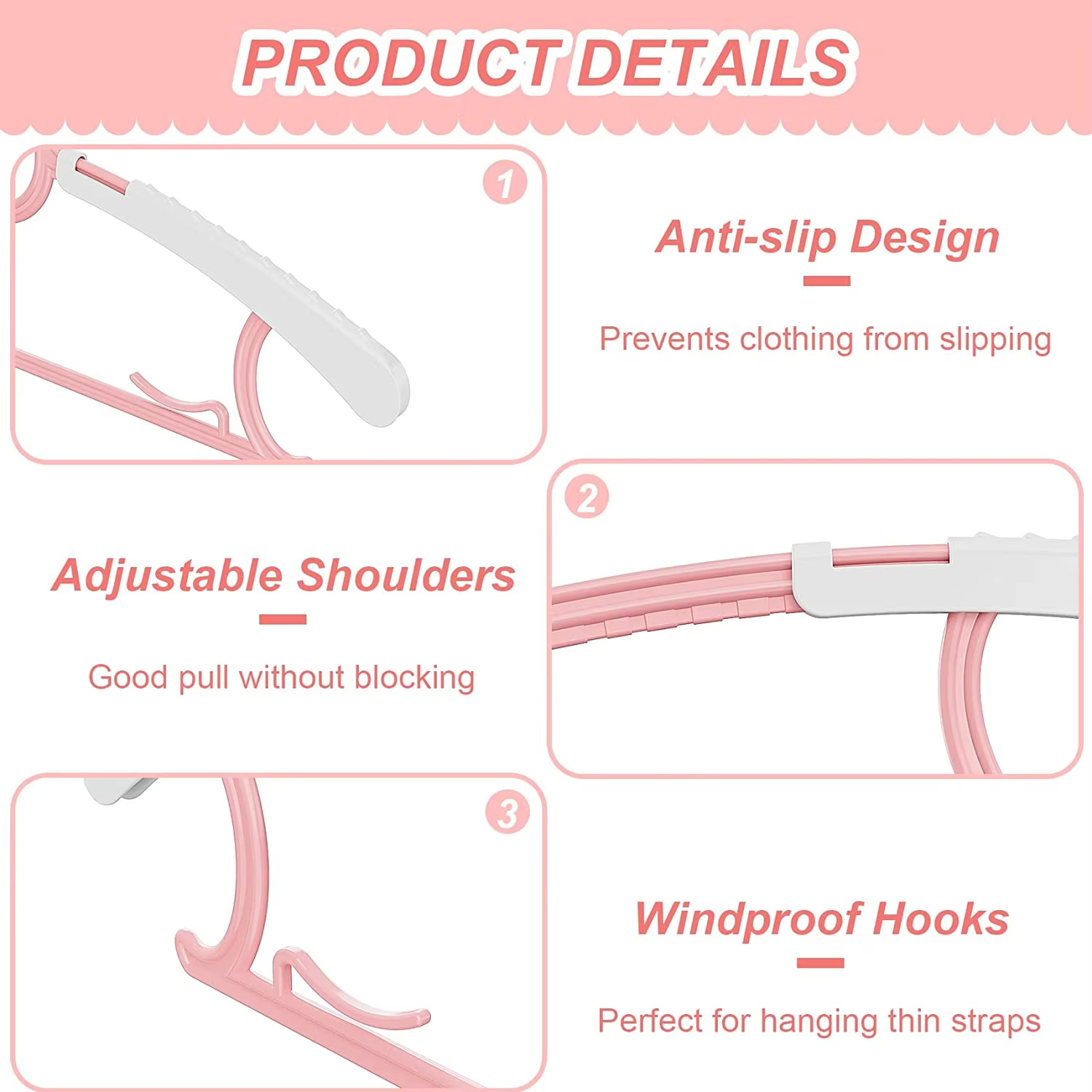 10Pack Anti-Slip Baby Clothes  - đánh giá và giá Closet Organizer Baby