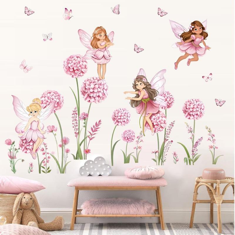 Z. Cartoon Pink Flower Fairy D - đánh giá và giá Baby Nursery Pink
