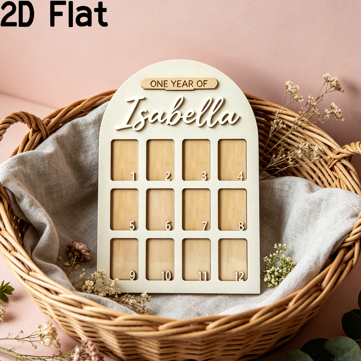 1Pc Custom Photo Record Board  - đánh giá và giá Baby Nursery Ornaments