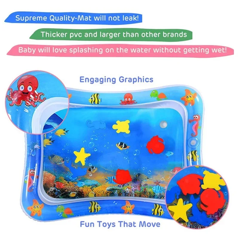 Baby Water Play Mat Inflatable - đánh giá và giá Baby Nursery Cushion