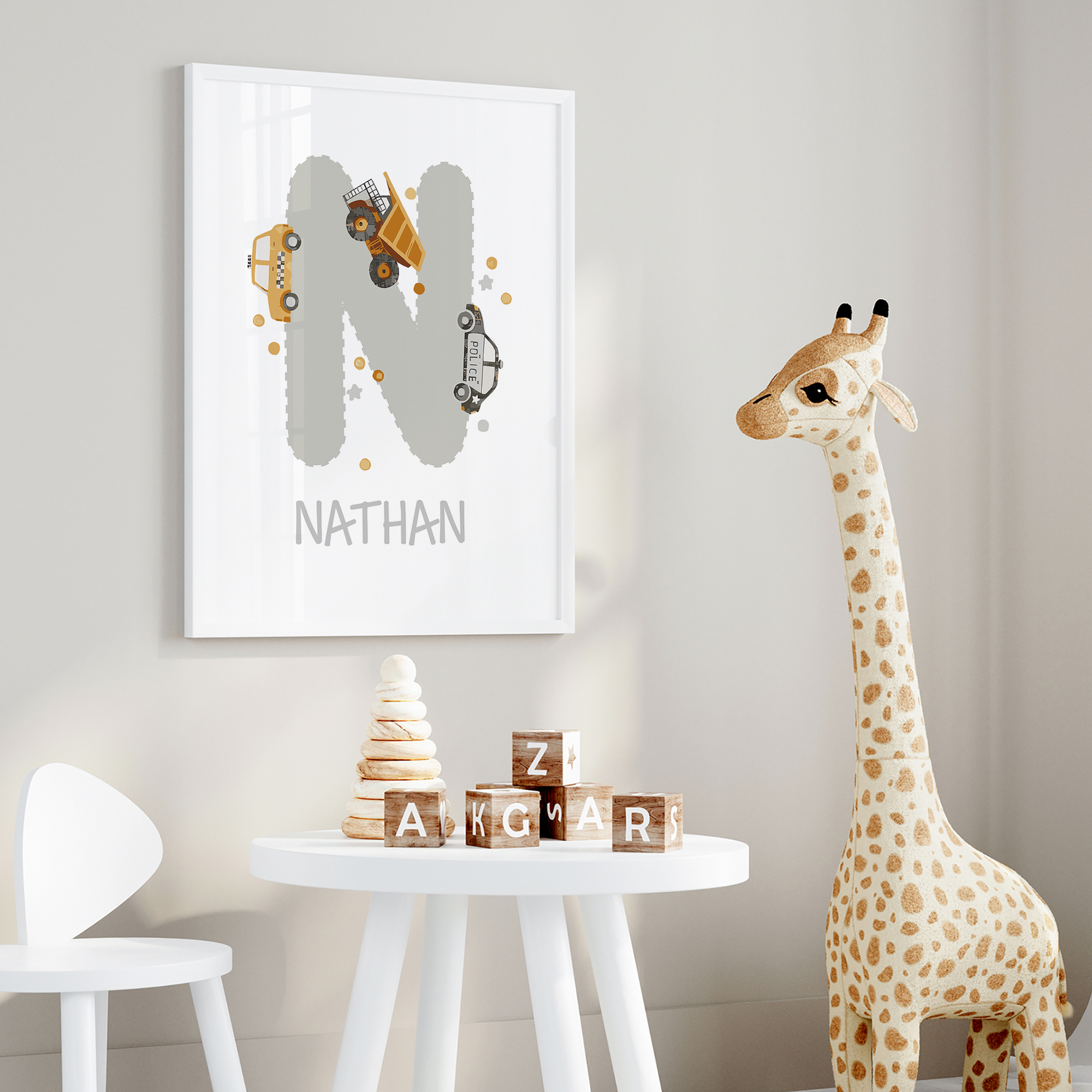 3pcs Personalized Custom Name  - đánh giá và giá Baby Nursery Decor Boy