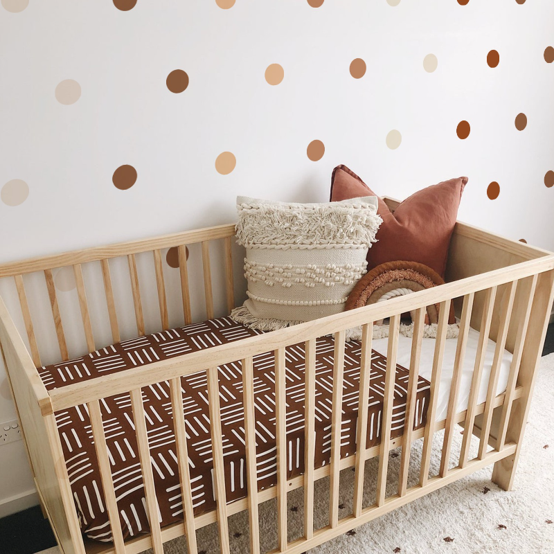 Creative Boho Polka Dot Wall S - đánh giá và giá Baby Nursery Vintage