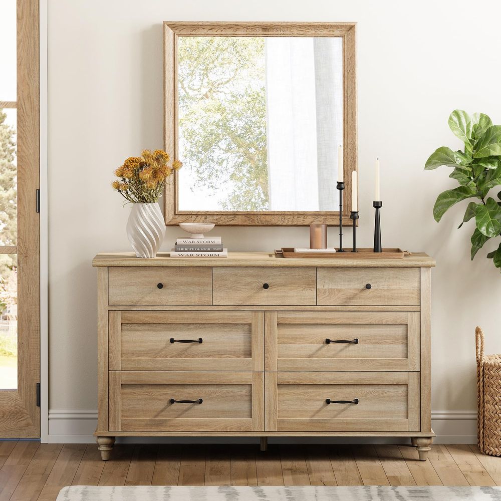 Wide Kids Dresser with 7 Drawe - đánh giá và giá Baby Nursery Chest Of Drawers