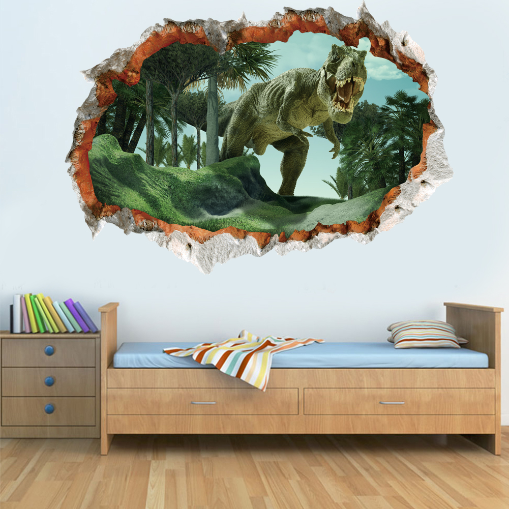 3d vivid Dinosaur Wall Sticker - đánh giá và giá Baby Nursery Wall Mural