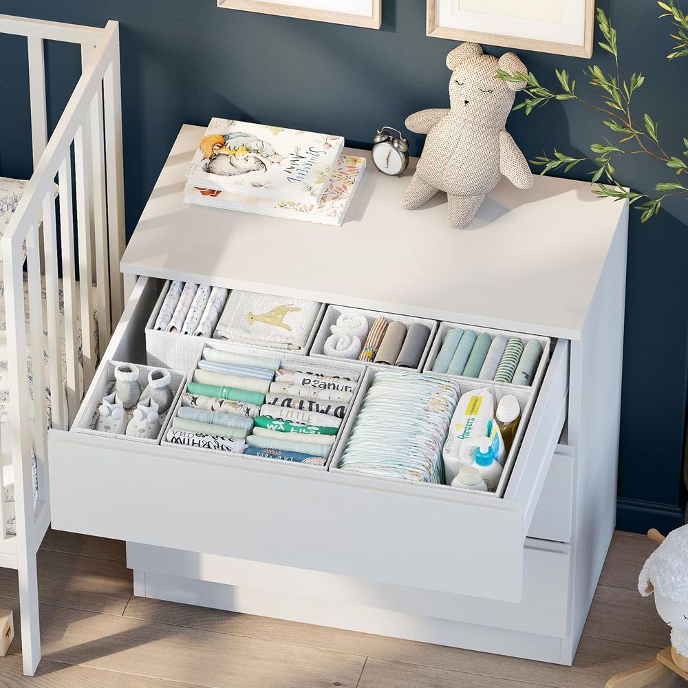Organizer Clothes Set 12 White - đánh giá và giá Closet Organizer Baby