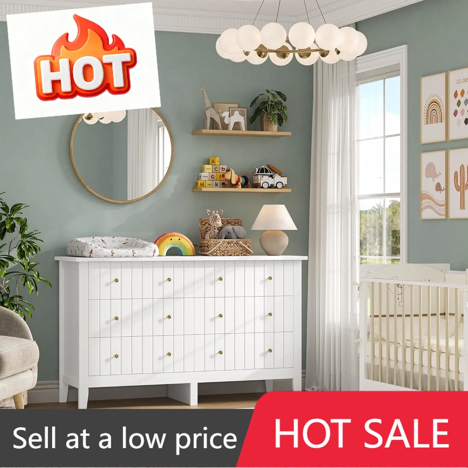 White Dresser, Chest of Drawer - đánh giá và giá Baby Nursery Chest Of Drawers