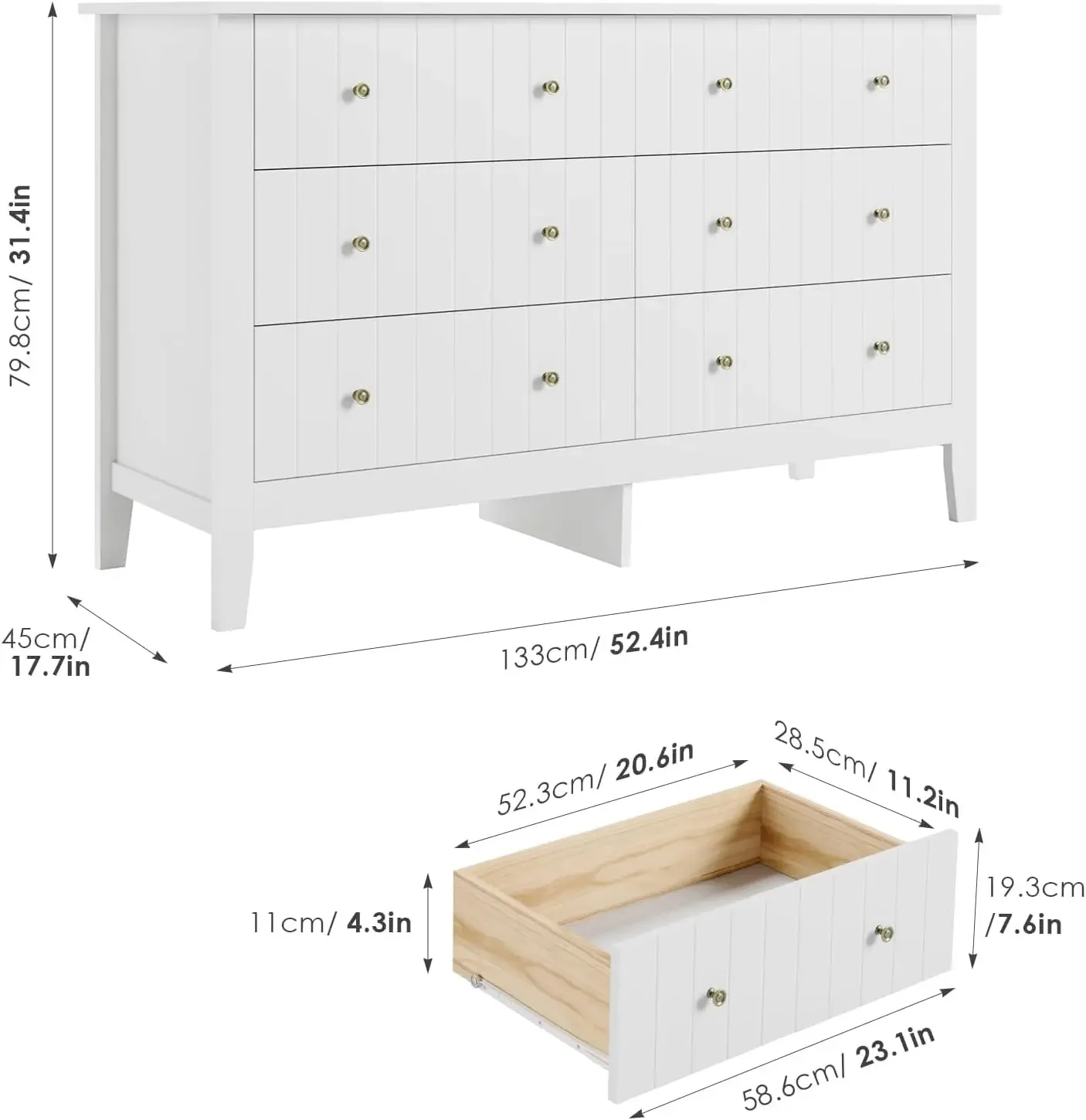 White Dresser, Chest of Drawer - đánh giá và giá Baby Nursery Chest Of Drawers