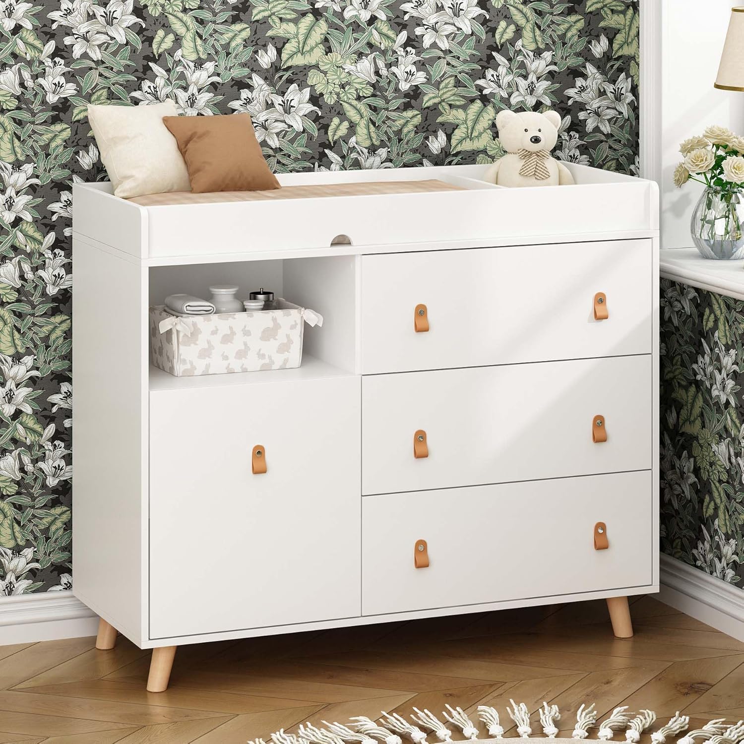 Baby Dresser Changing Table wi - đánh giá và giá Baby Nursery Chest Of Drawers
