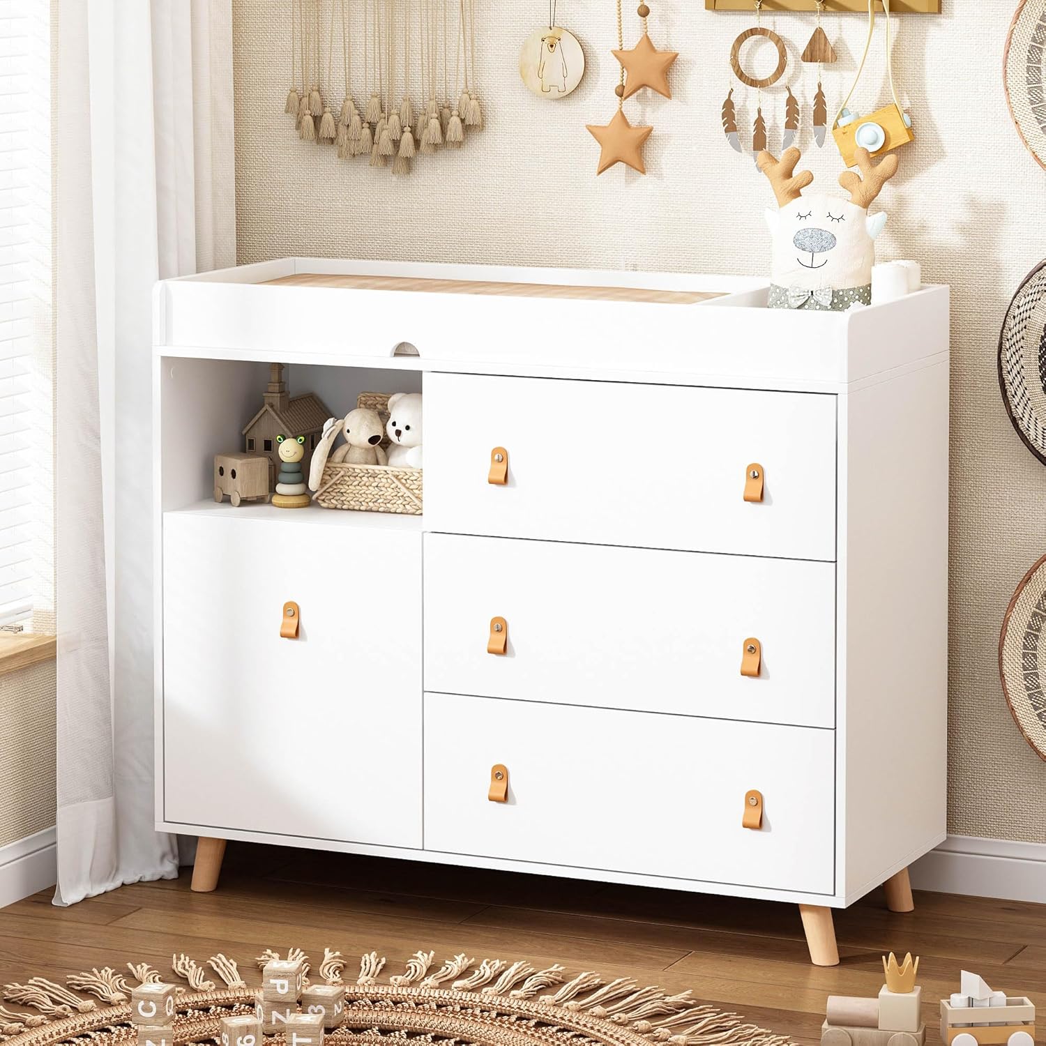 Baby Dresser Changing Table wi - đánh giá và giá Baby Nursery Chest Of Drawers