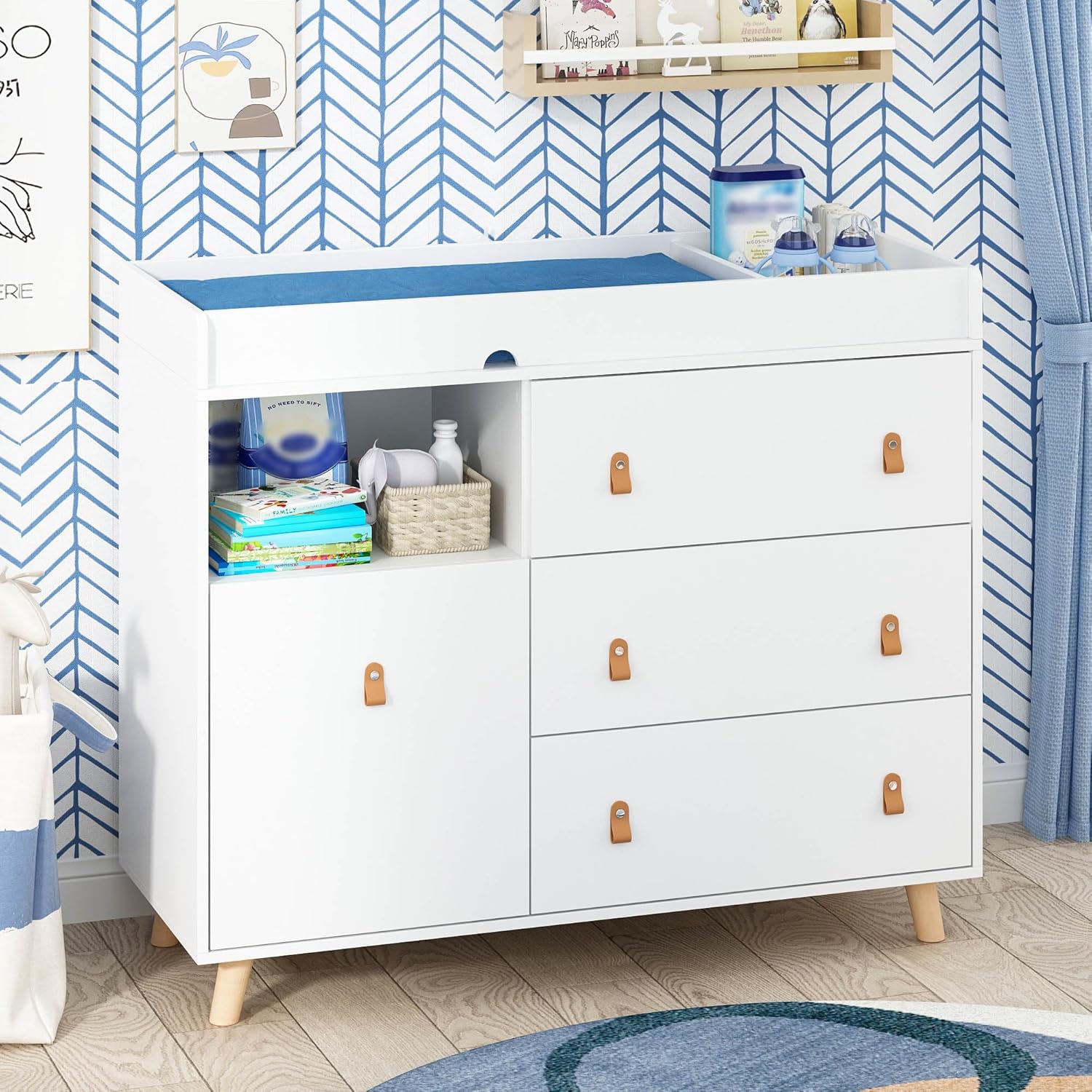 Baby Dresser Changing Table wi - đánh giá và giá Baby Nursery Chest Of Drawers