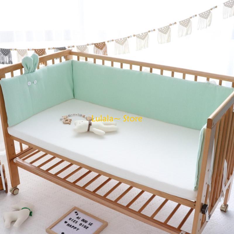 Y4QA 200x32cm Baby Cot Bumper  - đánh giá và giá Baby Nursery Cushion