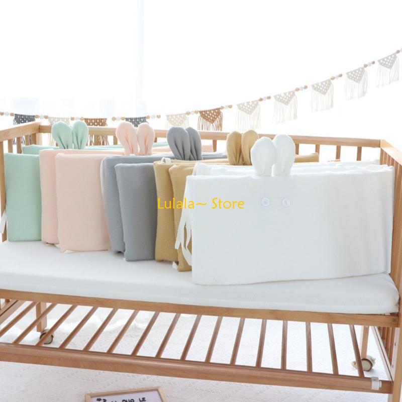 Y4QA 200x32cm Baby Cot Bumper  - đánh giá và giá Baby Nursery Cushion