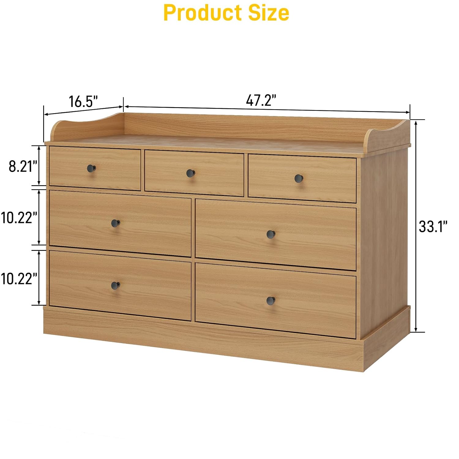 Kids Dresser Cabinet with 7 Dr - đánh giá và giá Baby Nursery Chest Of Drawers