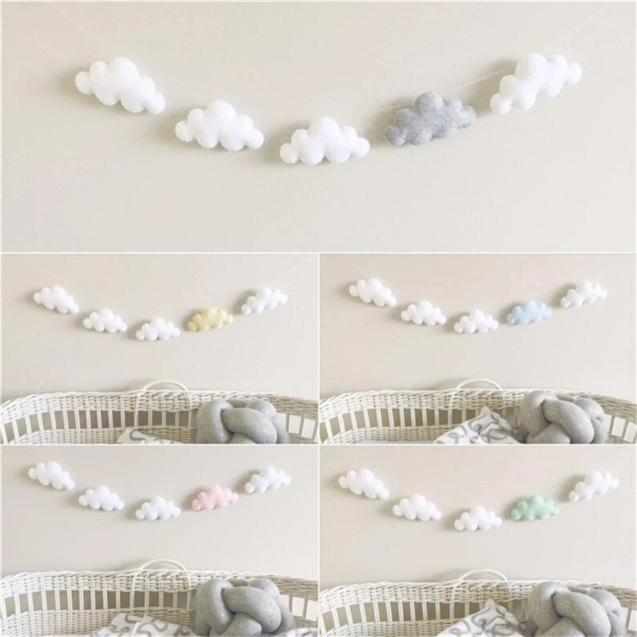 Nordic Felt Cloud Garlands Str - đánh giá và giá Baby Nursery Ornaments