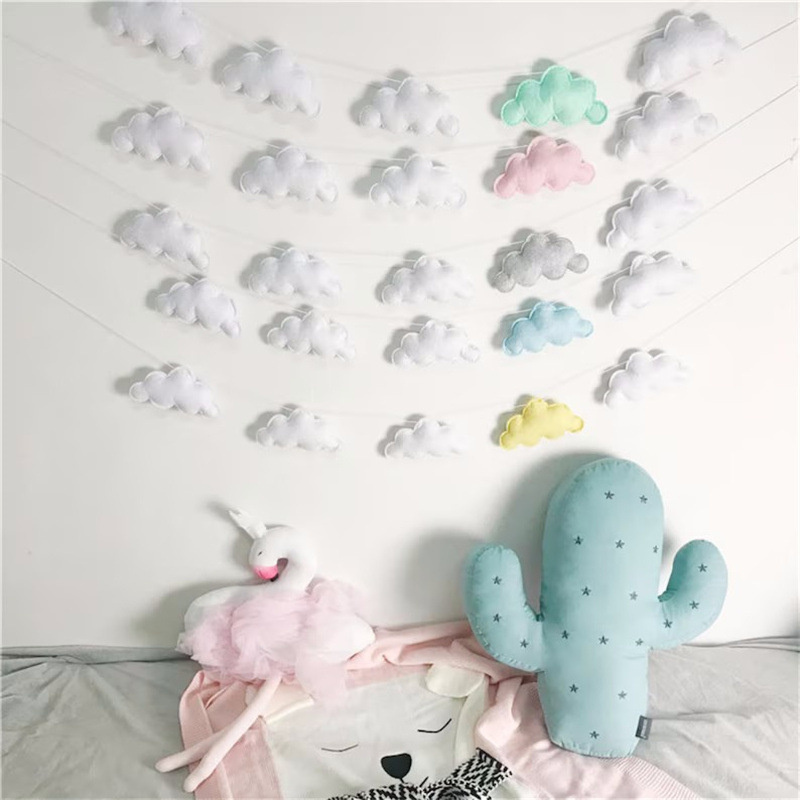 Nordic Felt Cloud Garlands Str - đánh giá và giá Baby Nursery Ornaments